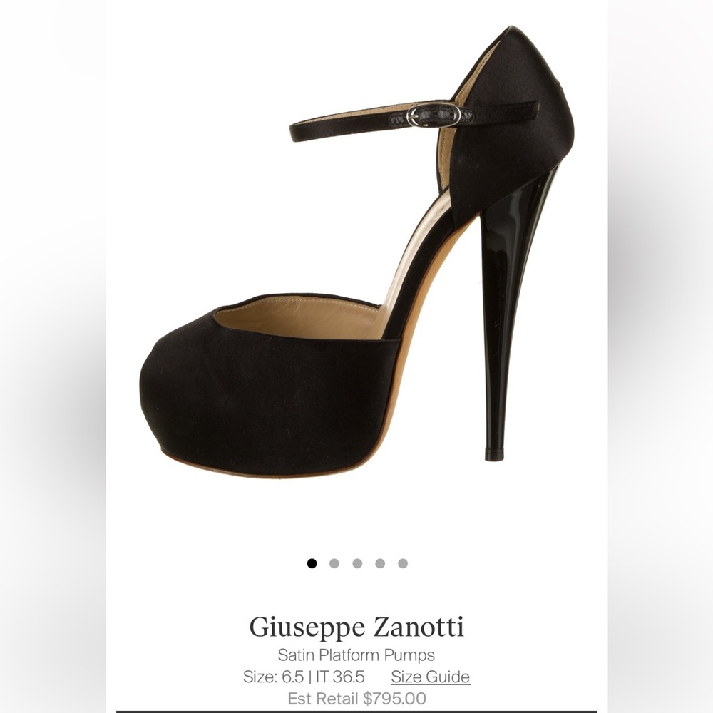 Giuseppe Zanotti satin platform pumps